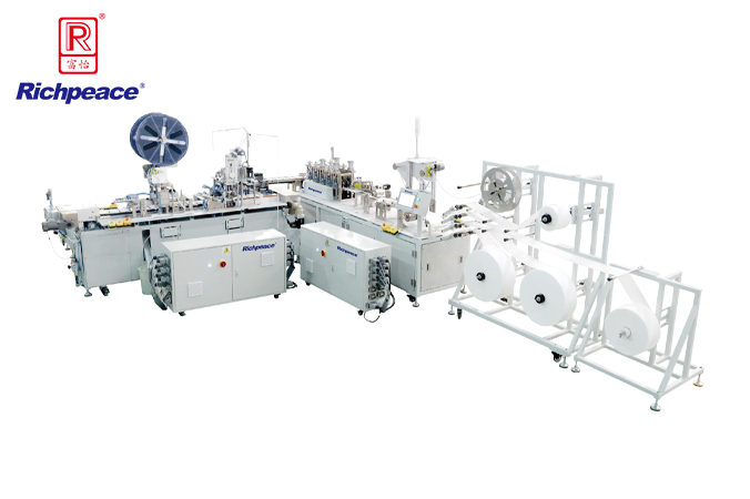 k8凯发国际平面口罩一拖一（内耳侧面包覆）全自动化生产线