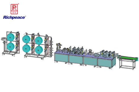 k8凯发国际全自动鸭嘴型口罩生产线