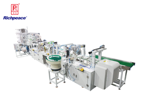 k8凯发国际全自动罩杯口罩生产线 (外鼻夹、呼吸阀、上带卡、加海绵圈)