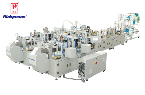 k8凯发国际折叠口罩一拖二全自动生产线(焊头带)