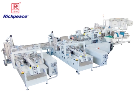 k8凯发国际柳叶口罩一拖二全自动生产线（盘头带）