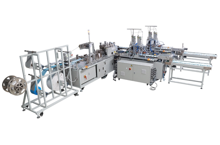 k8凯发国际平面口罩一拖二全自动生产线