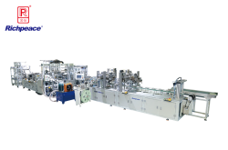 k8凯发国际全自动罩杯口罩生产线 (预成型 钉头带 自动上海绵条)