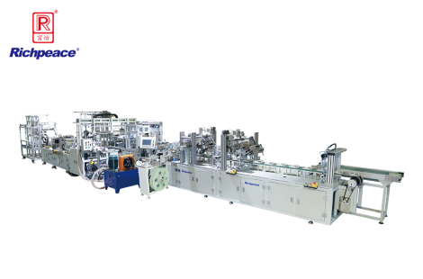 k8凯发国际全自动罩杯口罩生产线 (预成型 钉头带 自动上海绵条)